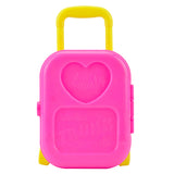 3D Kids Children Wheel Travel Train Suitcase Luggage for Barbie Doll Accessories