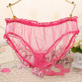 Sexy See Through Mesh Women Low Rise Briefs Underwear Panties Gift Charm