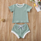Baby Summer Clothing Infant Baby Girl Boy Clothes Short Sleeve Tops