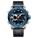 NAVIFORCE Casual quartz watch men's belt waterproof watch