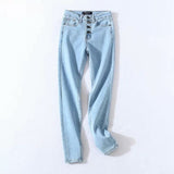 Stretch High Waist Jeans Women Denim Pencil Pants