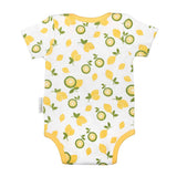 Citrus Garden:  Printed Unisex Organic Baby Bodysuit