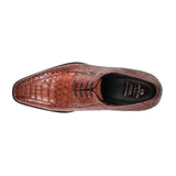 Red Crocodile Oxford Shoes