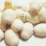 Cute Soft White Seal Stress Relieve Squishy Squeeze Healing Toy Adult Kids Gift
