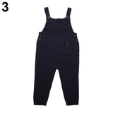 Fashion Baby Kids Boys Girls Suspender Trousers Knitted Long Bids Pants Overalls