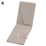 Men Fashion Faux Leather Magic Credit Card ID Holder Money Clip Short Wallet