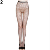 Women Sexy Fishnet Hollow Pantyhose Punk Stockings Stretchy Tights One Size