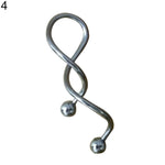 1Pc 14g Cool Twist Spiral Ear Industrial Barbell Belly Ring Piercing Earring - ENSEIGNE DENIS