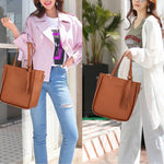 4Pcs Luxury Fashion Women Tassels Wallet Card Holder Handbag Crossbody Bag Set