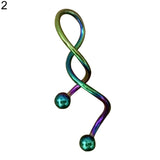 1Pc 14g Cool Twist Spiral Ear Industrial Barbell Belly Ring Piercing Earring - ENSEIGNE DENIS