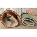 Creative Canvas Stationery Bag Pen Pencil Holder Roll Up Brush Makeup Case Pouch