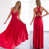 Sexy Women Convertible Multiway Wrap Bandage Maxi Robe Bridesmaid Long Dress