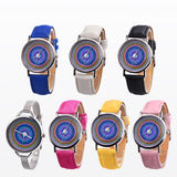Ethnic Style Faux Leather Band Women Round Quartz Wrist Watch Jewelry Gift - ENSEIGNE DENIS