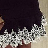 Women's Sexy Summer Lace Patchwork Sleeveless Bowknot Party Cocktail Mini Dress