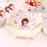 Cartoon Princess Soft Elastic Cotton Kids Girls Underwear Briefs Underpants