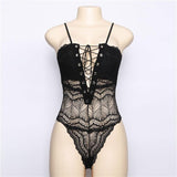 Ladies' V-neck low-cut bodysuit