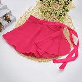 Girls Chiffon Cute Layered Ballet Tutu Skirt Skate Wrap Scarf Dance Wear Dress