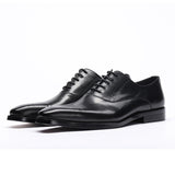 Business Men's Shoes Bullock Pointed Cattle Shoes