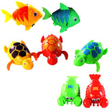 Baby Paddle Wash Bath Bathing Toy Wind-up Animals Toys Christmas Gift for Kids