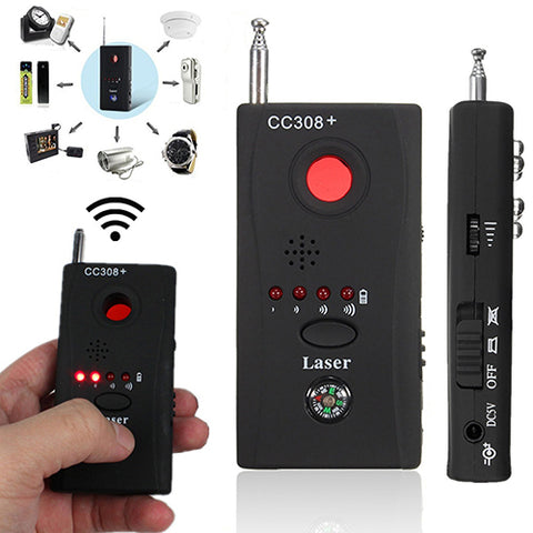 Anti Detector Hidden Camera GSM Audio Bug Finder GPS Signal Lens RF Tracker