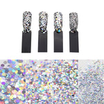 4 Boxes Glittering Hexagon Linear Nail Art Sequins DIY Manicure Beauty Decors