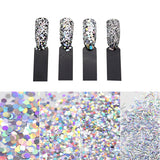 4 Boxes Glittering Hexagon Linear Nail Art Sequins DIY Manicure Beauty Decors