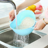 Rice Washer Strainer Kitchen Tools Fruits Vegetable Cleaning Container Basket