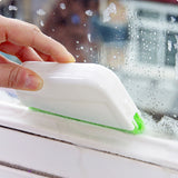 Window Frame Door Groove Kitchen Cleaning Brush Cleaner with 2 Replace Cloths