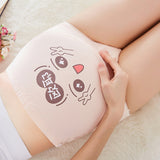 Adjustable Pregnant Women Panties Belly Support Cartoon Expression Underwear