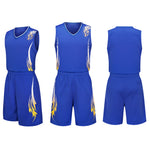 Basketball suit wholesale, men's basketball jerseys training, sportswear set, printed custom print number one generation