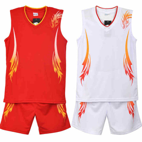 Basketball suit wholesale, men's basketball jerseys training, sportswear set, printed custom print number one generation