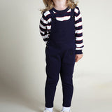 Kid Baby Boy Girl Fashion Knitted Bid Pants Romper Button Overalls Long Trousers