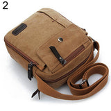 Man's Simple Causal Canvas Rucksack Multifunctional Outdoors Shoulder Sling Bag