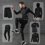 Men Sportswear Compression Sport Suits Quick Dry Running Sets Clothes