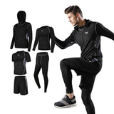 Men Sportswear Compression Sport Suits Quick Dry Running Sets Clothes