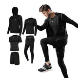 Men Sportswear Compression Sport Suits Quick Dry Running Sets Clothes