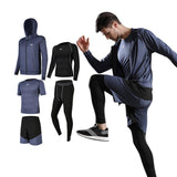 Men Sportswear Compression Sport Suits Quick Dry Running Sets Clothes