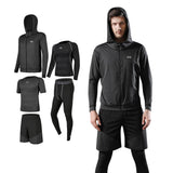 Men Sportswear Compression Sport Suits Quick Dry Running Sets Clothes