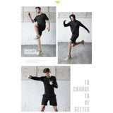Men Sportswear Compression Sport Suits Quick Dry Running Sets Clothes