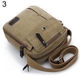 Man's Simple Causal Canvas Rucksack Multifunctional Outdoors Shoulder Sling Bag