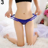 Women Sexy Heart Shape Lace G String Thongs Hollow Transparent Panties Underwear - ENSEIGNE DENIS