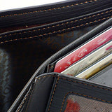 Men's Classic Faux Leather Bifold Wallet Money Credit/ID Card Holder Slim Purse