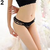 Women Sexy Heart Shape Lace G String Thongs Hollow Transparent Panties Underwear - ENSEIGNE DENIS
