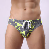 Men's Camouflage Swimwear Swimming Trunks Pants Briefs Shorts Boxers Underwear - ENSEIGNE DENIS