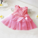 Baby Girls Summer Floral Princess Bowknot Tutu Sundress Party Robe Vest Dress