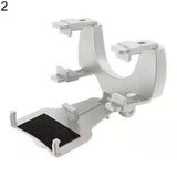 Car Rearview Mirror Smartphone GPS Clamp Bracket Mount Holder Stand Cradle