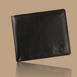 Men's Faux Leather Wallet Coin Card Money Holder Horizontal Bifold Slim Purse