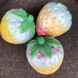 Cute Rainbow Strawberry Stress Relief Decor Squeeze Funny Slow Rising Kids Toy