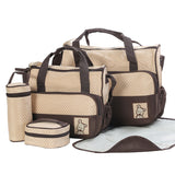 5Pcs Multi-Functional Baby Diaper Changing Pad Tote Handbag Mummy Mother Bag - ENSEIGNE DENIS