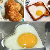 Heart Pancake Muffin Fried Egg Ring Kitchen Tool Stainless Steel Mold Shaper